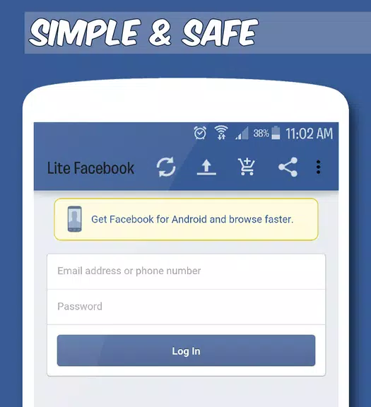 Faster Social Lite Captura de pantalla 0