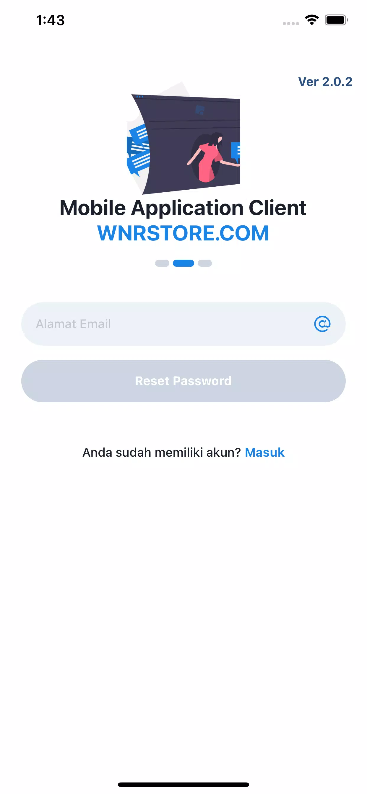 WNRStore Mobile - Jasa SMS OTP Captura de tela 1