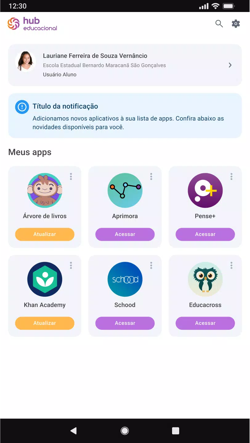 Hub Educacional Capture d'écran 2