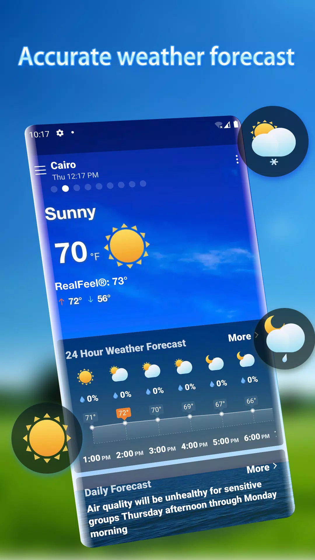 Local Weather Alerts - Widget Скриншот 0