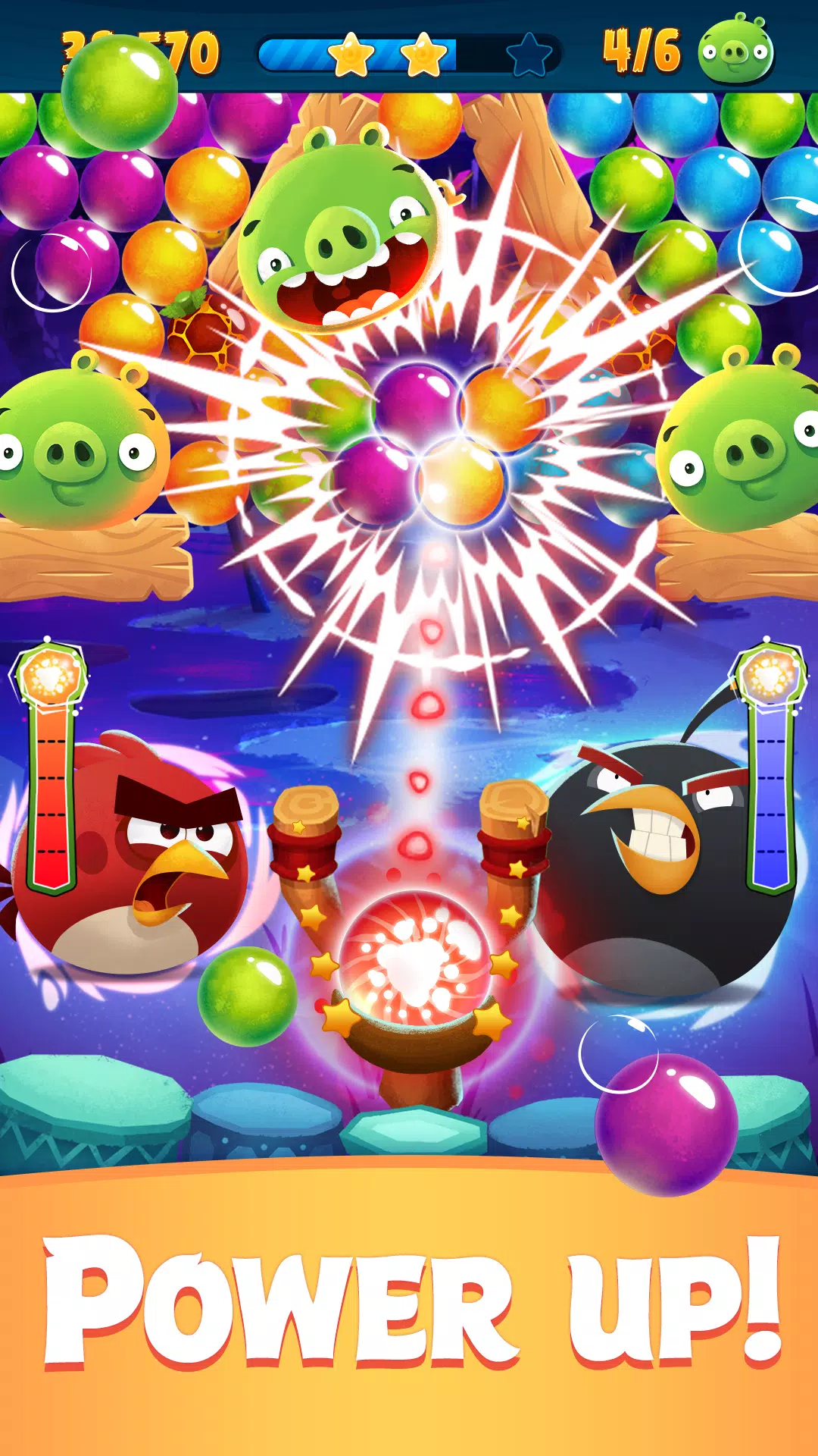 Angry Birds POP Bubble Shooter 螢幕截圖 3