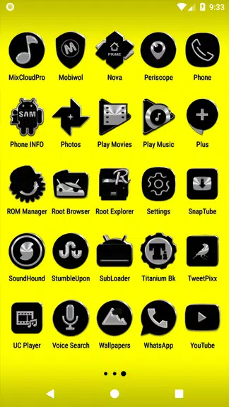 Black Icon Pack Ảnh chụp màn hình 2