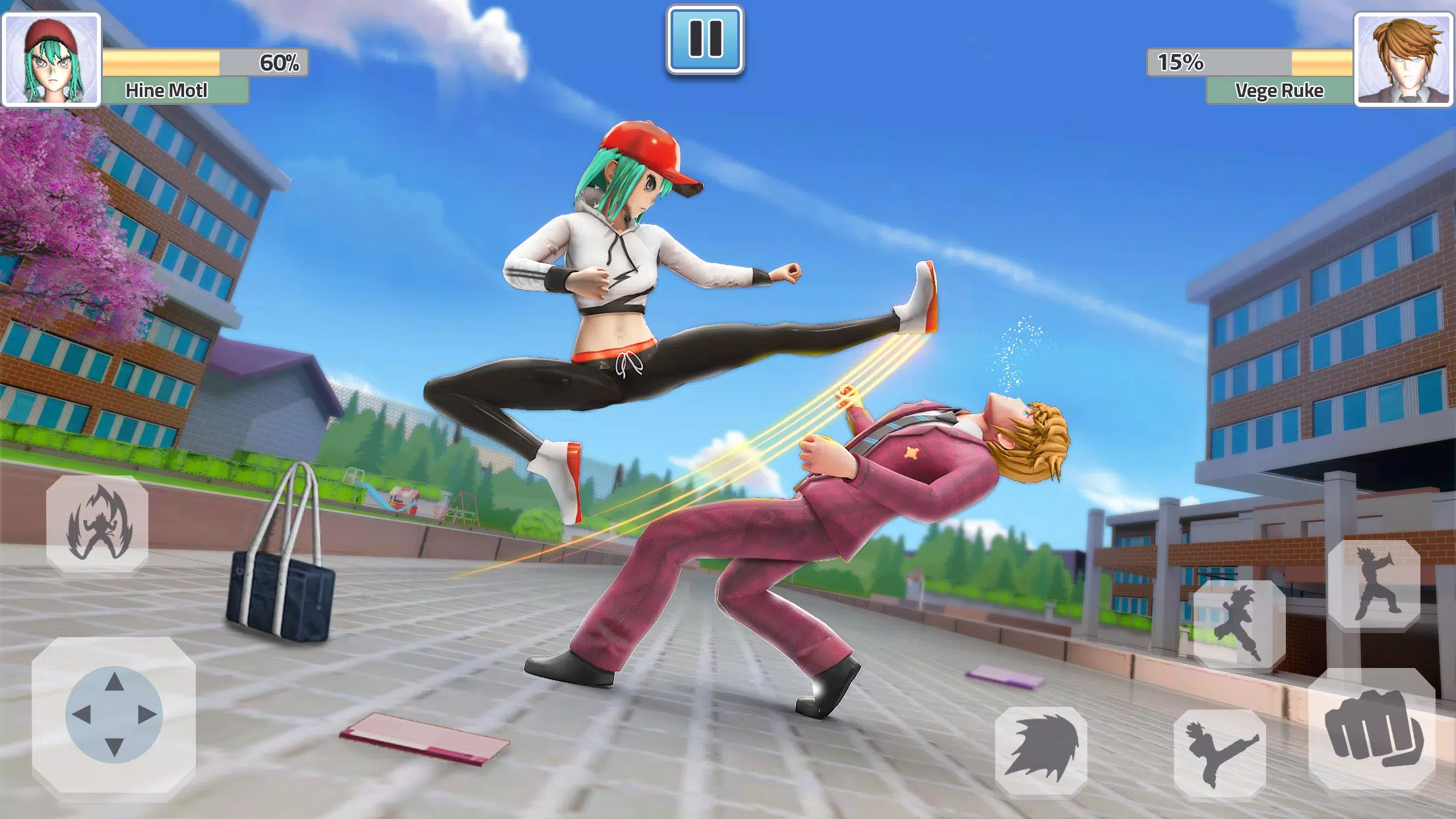 High School Fighting Game Screenshot 1