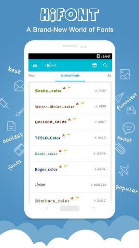 HiFont - 字體和壁紙 螢幕截圖 2