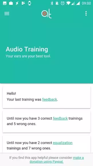 Audio Training EQ and Feedback ภาพหน้าจอ 0