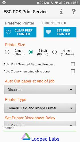 ESCPOS Bluetooth Print Service Capture d'écran 0