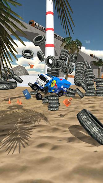 Stunt Truck Jumping Mod Tangkapan skrin 2