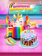 Rainbow Unicorn Cake Schermafbeelding 3