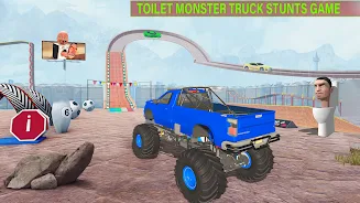 Toilet Monster Car Stunts Game Скриншот 0