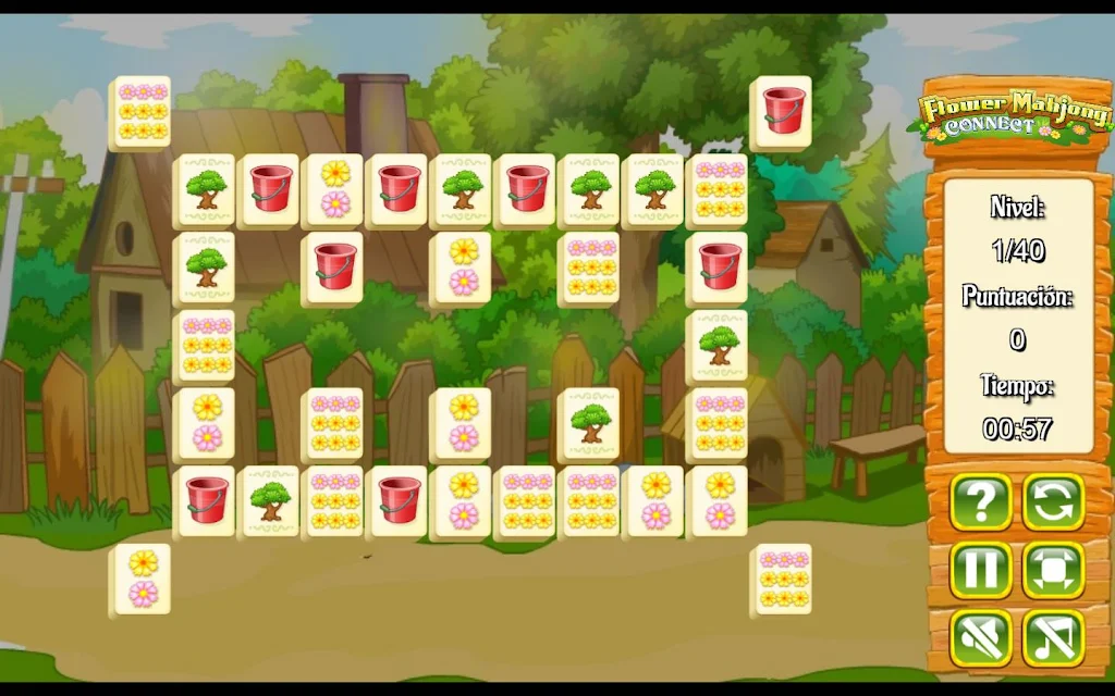 Flower Mahjong Flores Zrzut ekranu 1
