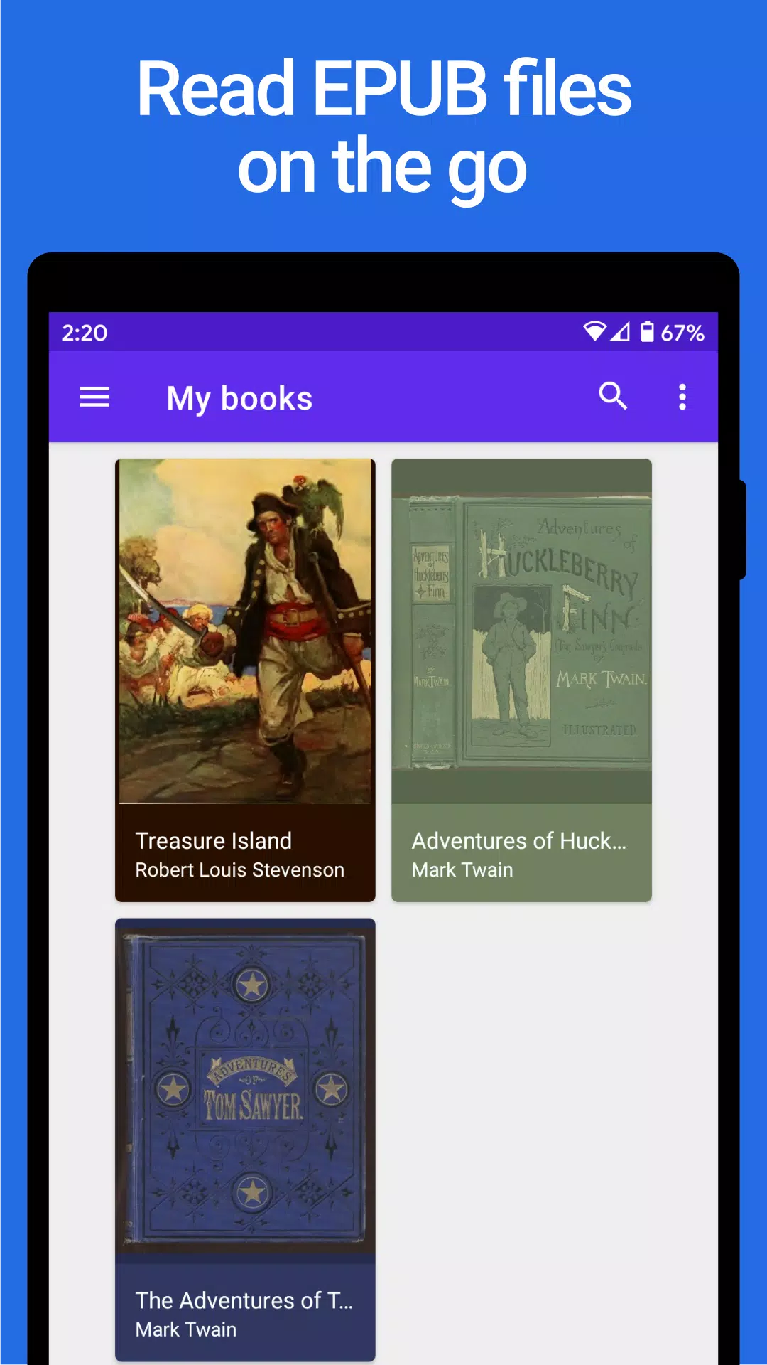 Lithium: Lector EPUB Captura de pantalla 0