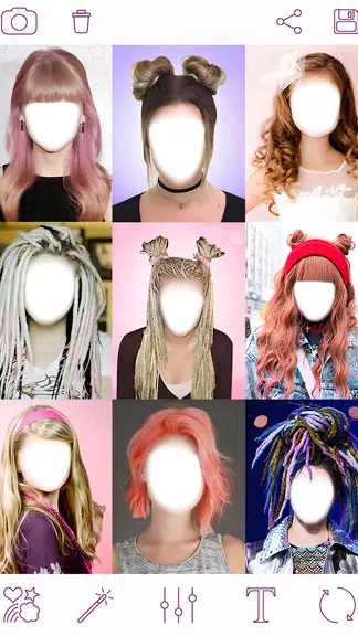 Girls Hairstyles Schermafbeelding 1