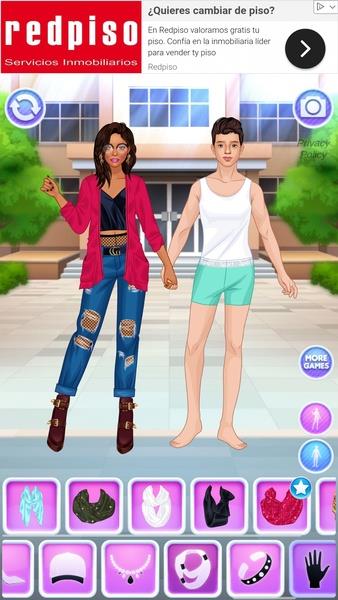 College Girl & Boy Makeover Schermafbeelding 1