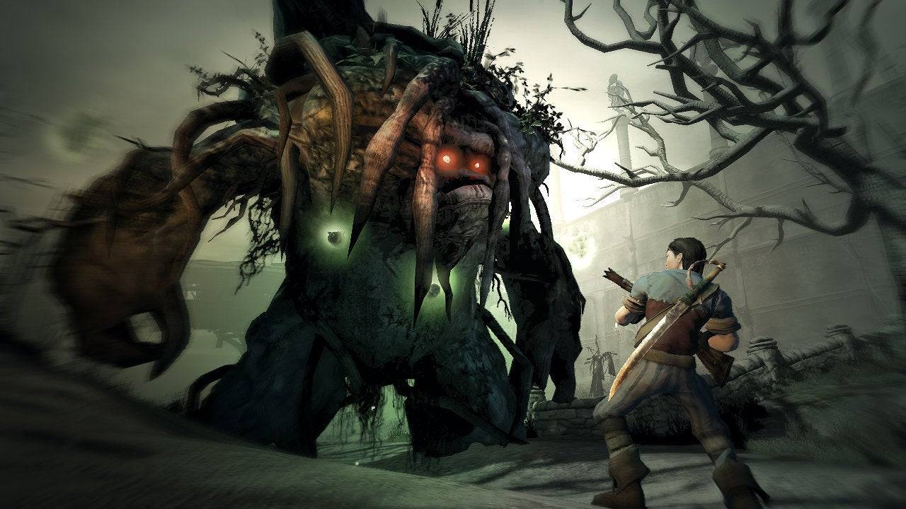 Fable 2's combat is simple, but its enemy designs are gorgeous reinterpretations of fantasy staples. | Image credit: Lionhead Studios / Xbox