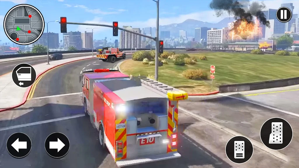 City Emergency Driving Games ဖန်သားပြင်ဓာတ်ပုံ 1