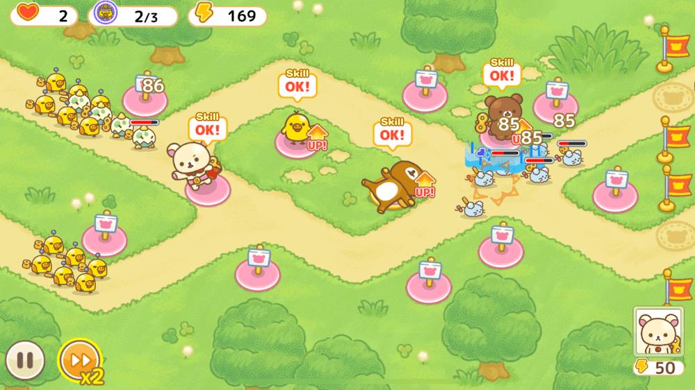 Korilakkuma Tower Defense 螢幕截圖 3