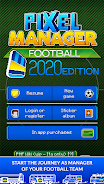 Pixel Manager: Football 2020 E Screenshot 0