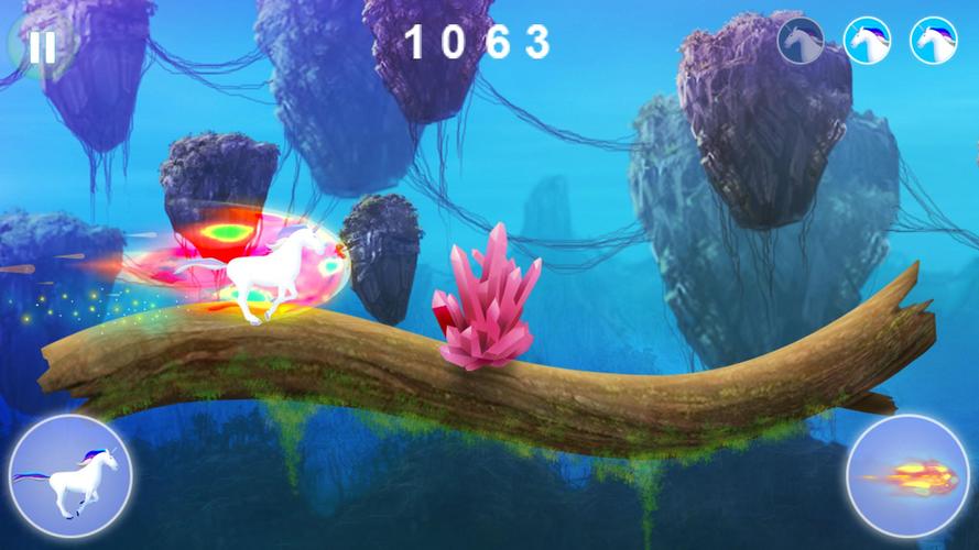 Unicorn dash : Magical Sky 스크린샷 1