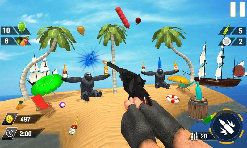 Bottle Gun Shooter Game Mod 螢幕截圖 0