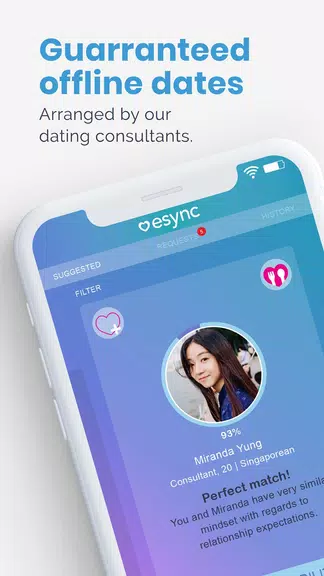 Esync - Singles Dating App Ekran Görüntüsü 0