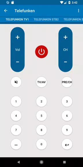 Schermata Telefunken TV Remote 3