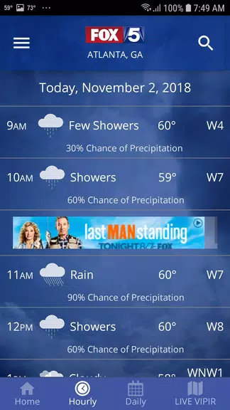 FOX 5 Storm Team Weather Radar Schermafbeelding 3