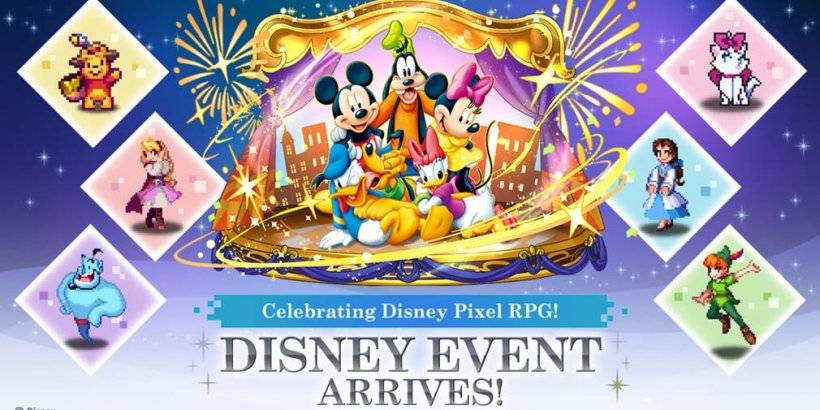 Disney Pixel RPG: Mickey, Pooh, Ariel unisciti a Puzzle & Dragons