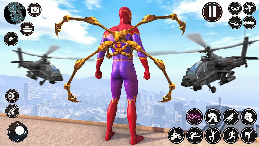 Spider Rope Man Superhero Game Screenshot 1