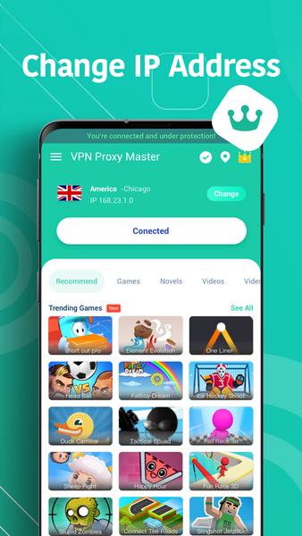 VPN Master - VPN para Android Captura de tela 1