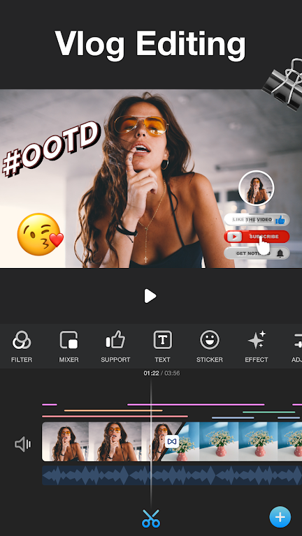Vlog video editor maker: VlogU 스크린샷 0
