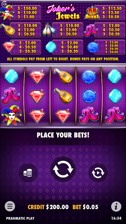 Joker’s Jewels Slot Casino Win 螢幕截圖 2