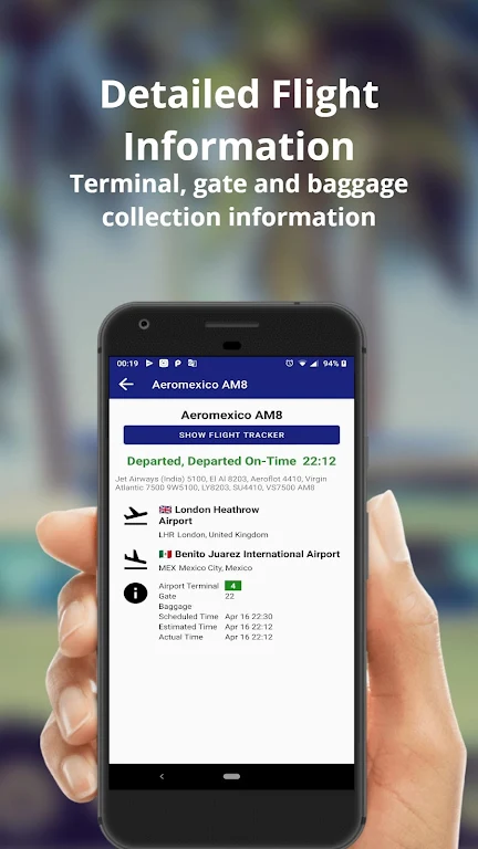 Detroit Metro Airport Flights スクリーンショット 2