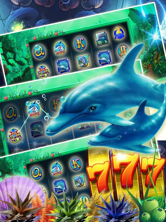 Lucky Dolphin Slots: Free Casino Slot Machines ဖန်သားပြင်ဓာတ်ပုံ 2