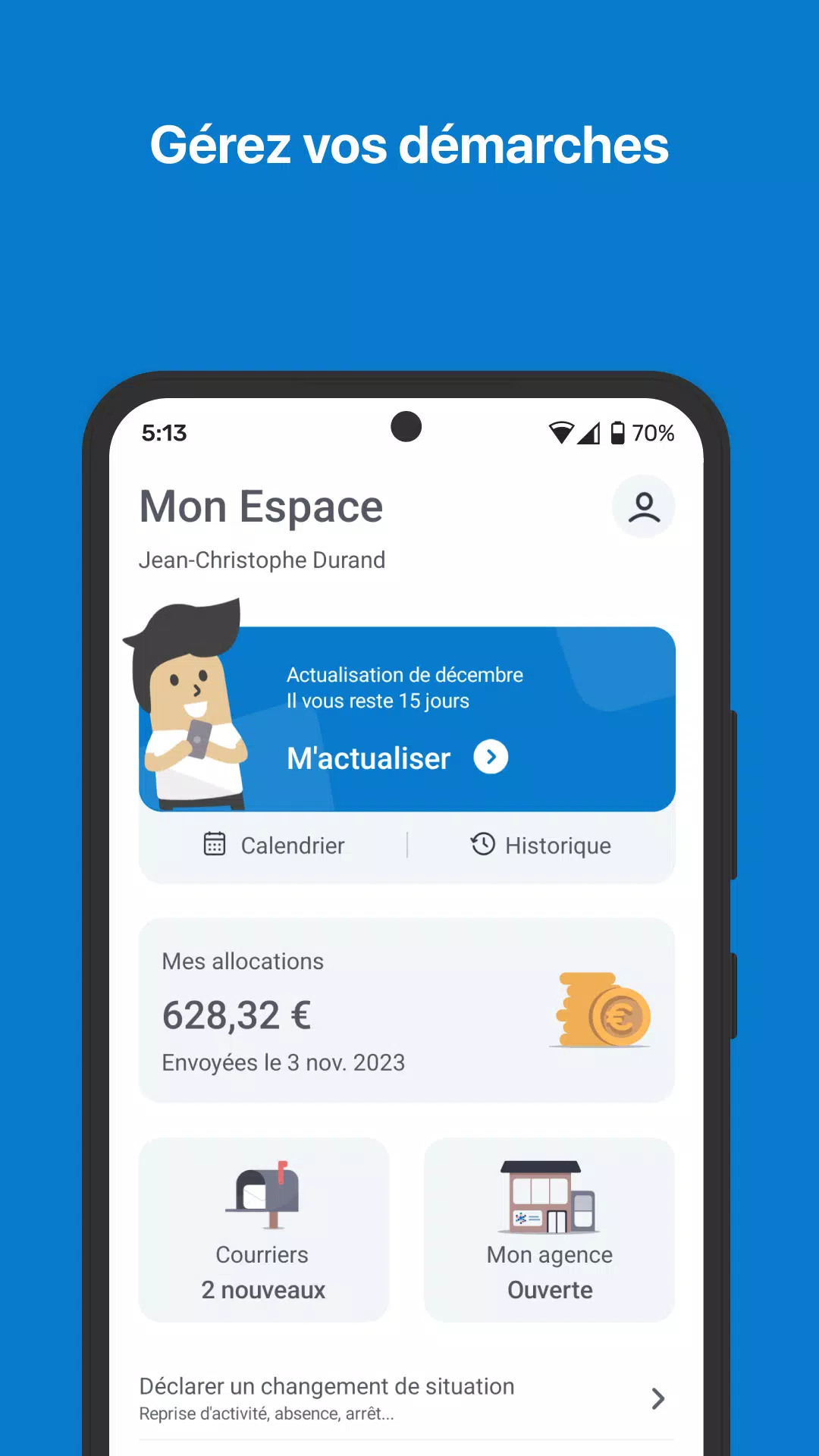 Mon Espace - France Travail 螢幕截圖 0