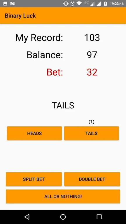 Binary Bet Game Screenshot 1