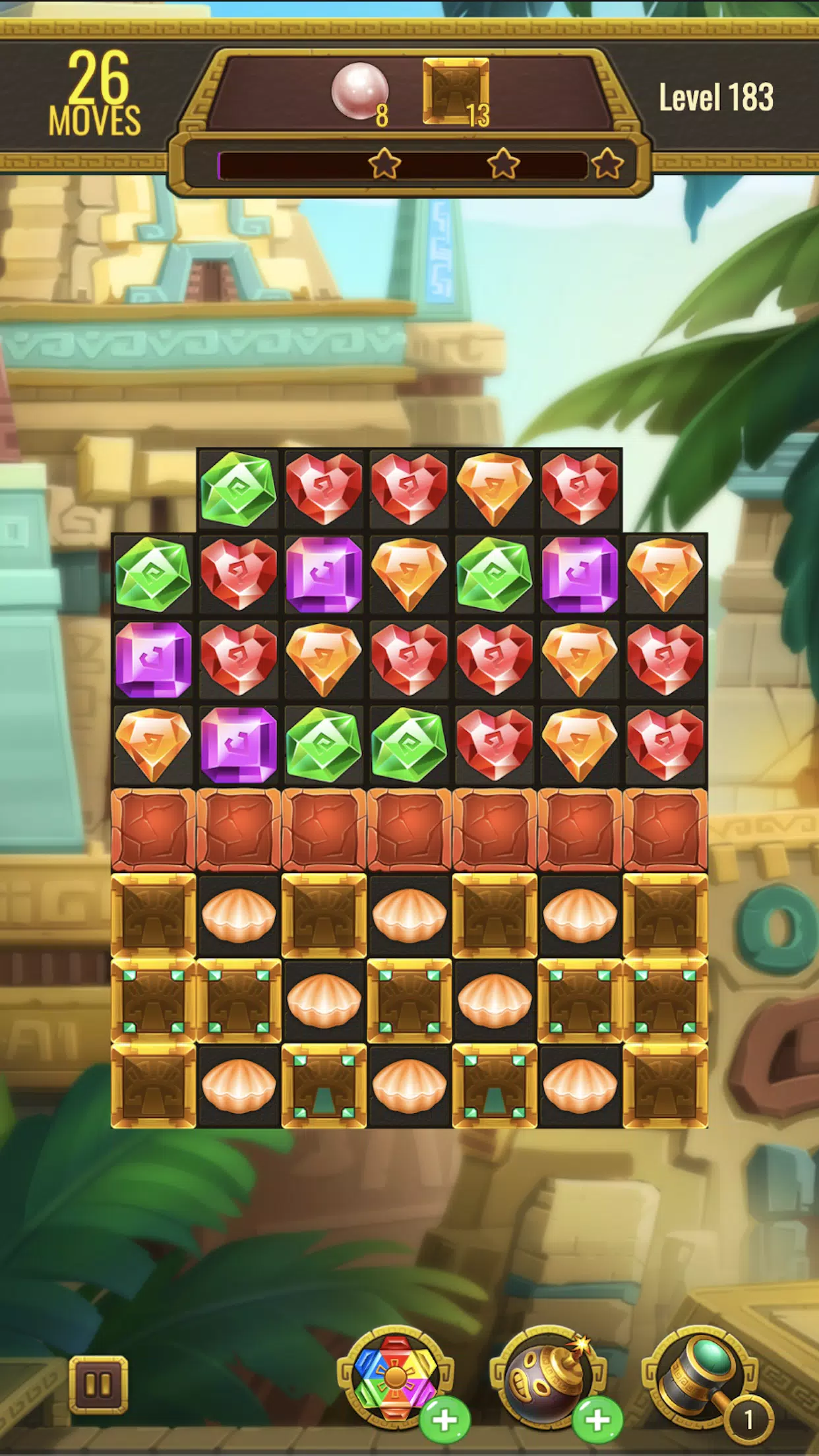 Jewels Maya Quest: Gem Match 3 螢幕截圖 3