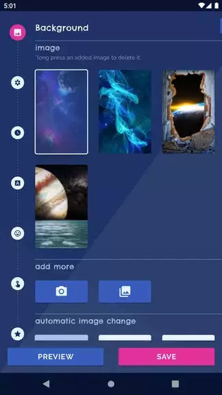 Galaxy Universe Live Wallpaper Скриншот 0