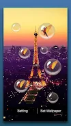 Paris Night Live Wallpaper Schermafbeelding 1