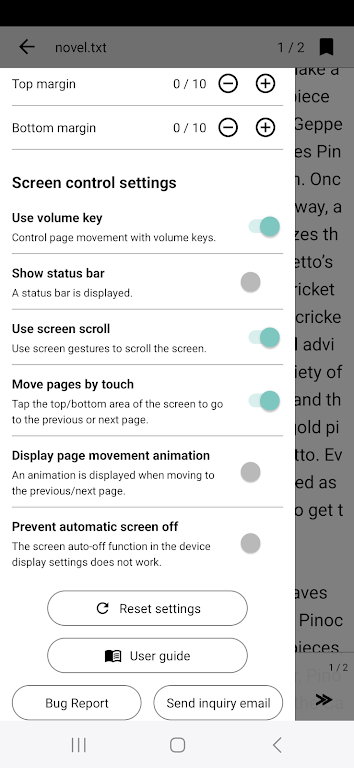 Readbook - Text Viewer Captura de pantalla 2