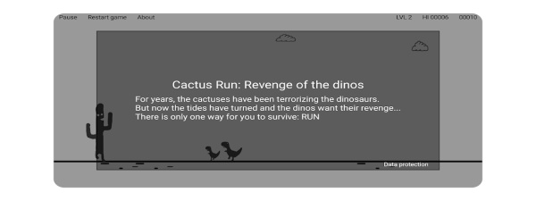 Cactus Run Classic - Dino jump Ảnh chụp màn hình 0