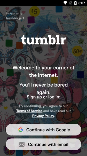 Tumblr ภาพหน้าจอ 0