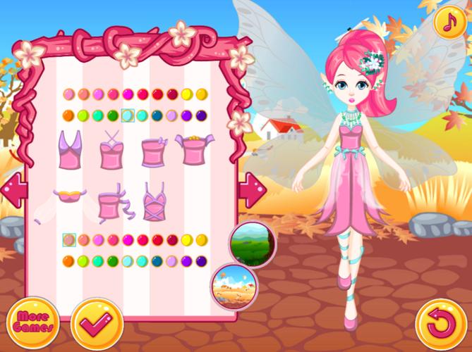 Fairy Dress Up - Girls Games 螢幕截圖 1