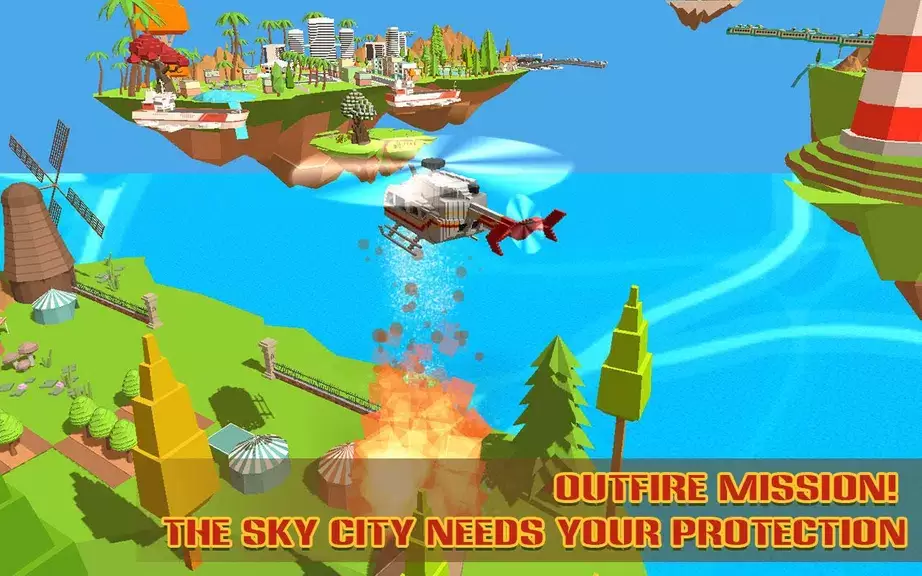 Helicopter Rescue Sky City Screenshot 1