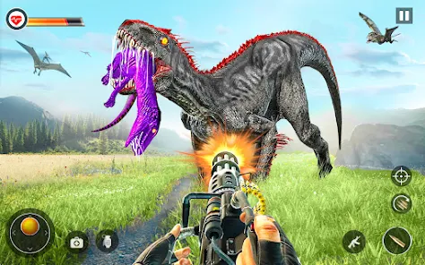 Dino Hunter Sniper 3d: Dinosaur Free FPS Shooting应用截图第2张