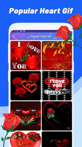 Love Heart Sticker - Emoji GIF ภาพหน้าจอ 2