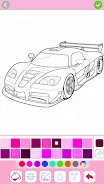 Car coloring games - Color car Schermafbeelding 3