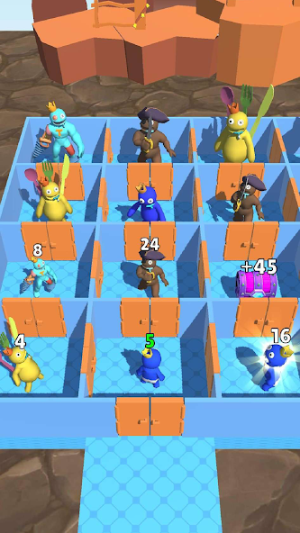 Rainbow Monster - Room Maze Mod Ảnh chụp màn hình 3