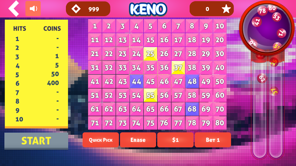 Cleo Keno - Free Keno Game Скриншот 0