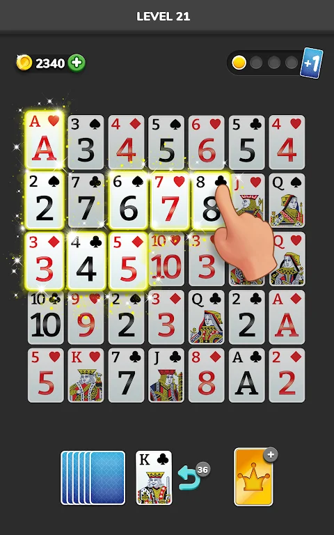 Solitaire 3D - Tripeaks Puzzle Captura de tela 2