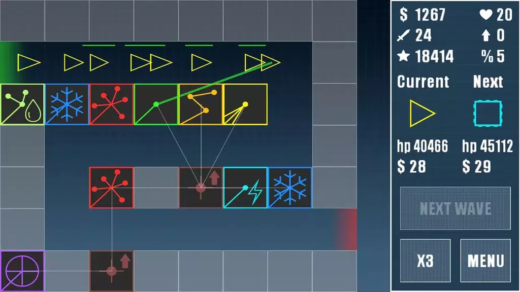 Laser Tower Defense ဖန်သားပြင်ဓာတ်ပုံ 1